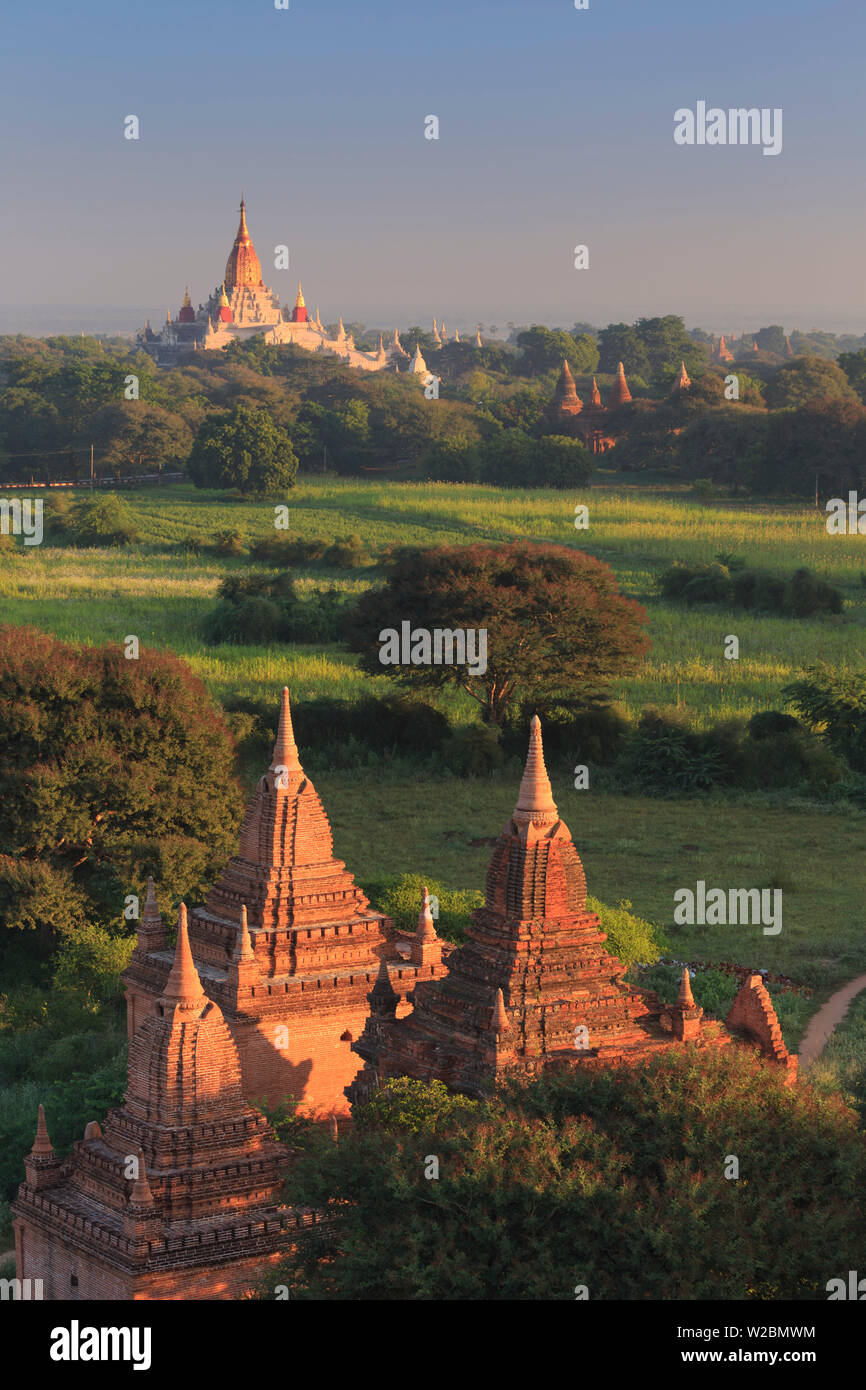 Myanmar (Burma), Temples of Bagan (Unesco world Heritage Site), Ananda Temple Stock Photo