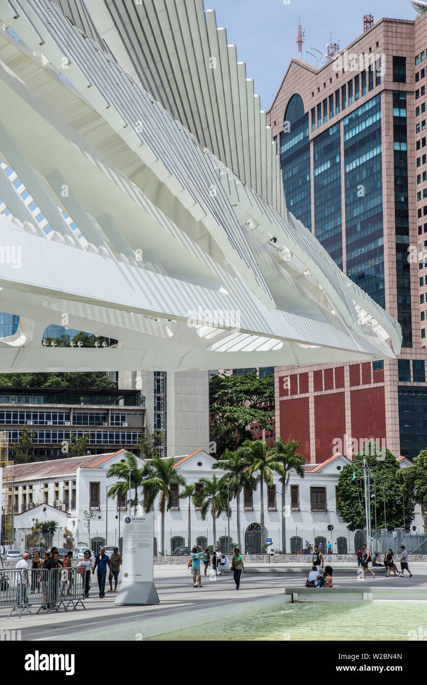 Museu do Amanha (Museum of Tomorrow) by Santiago Calatrava, Rio de Janeiro, Brazil Stock Photo