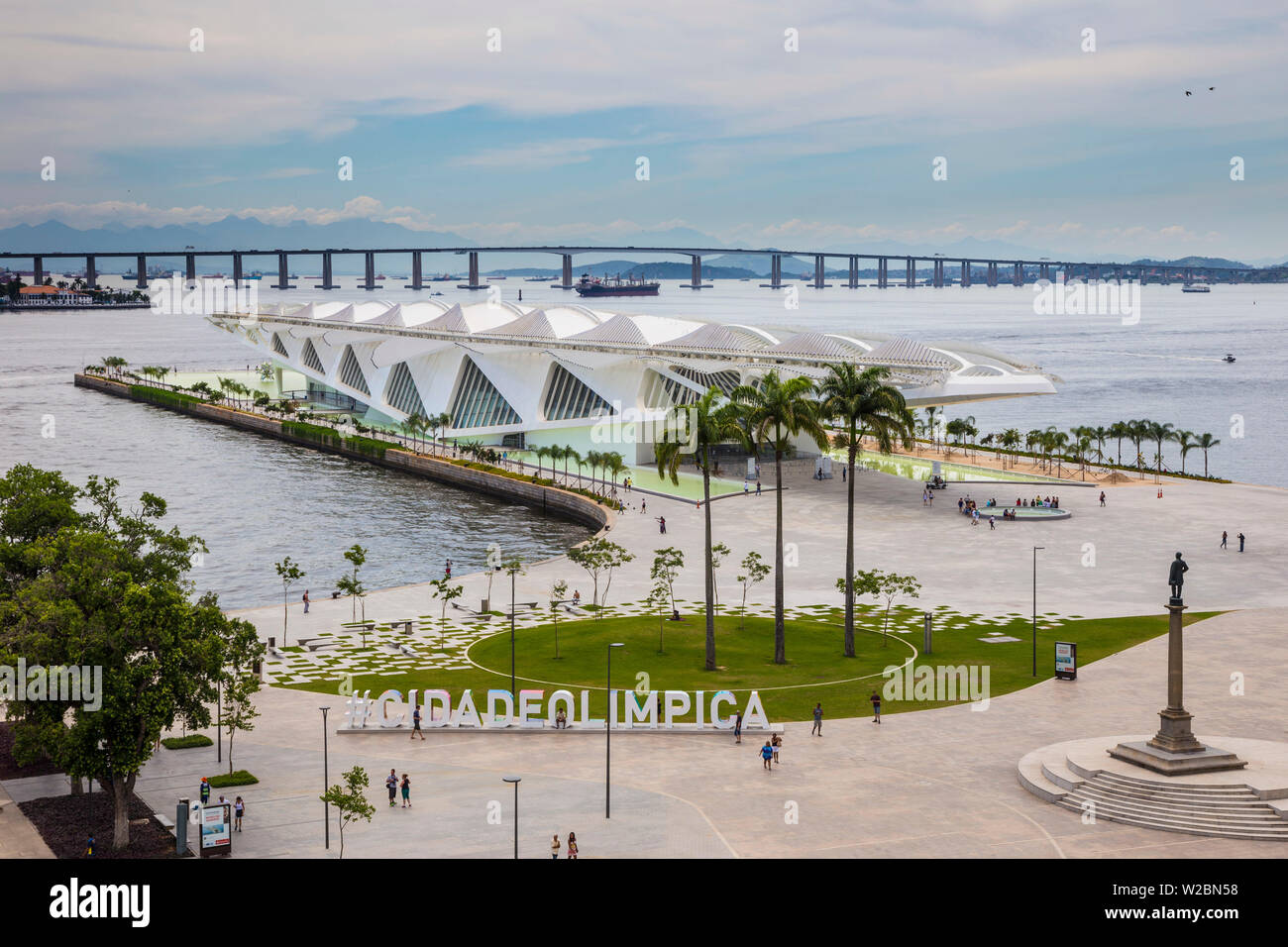 Museu do Amanha (Museum of Tomorrow) by Santiago Calatrava, Rio de Janeiro, Brazil Stock Photo