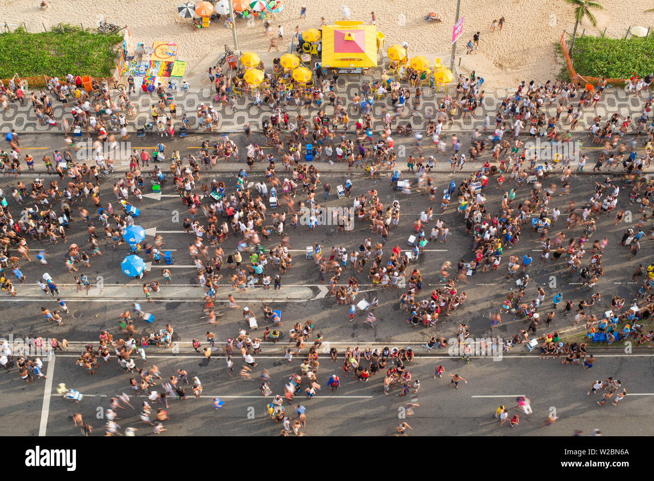 Ipanema Beach, Street carnival, Rio de Janeiro, Brazil, South America Stock Photo