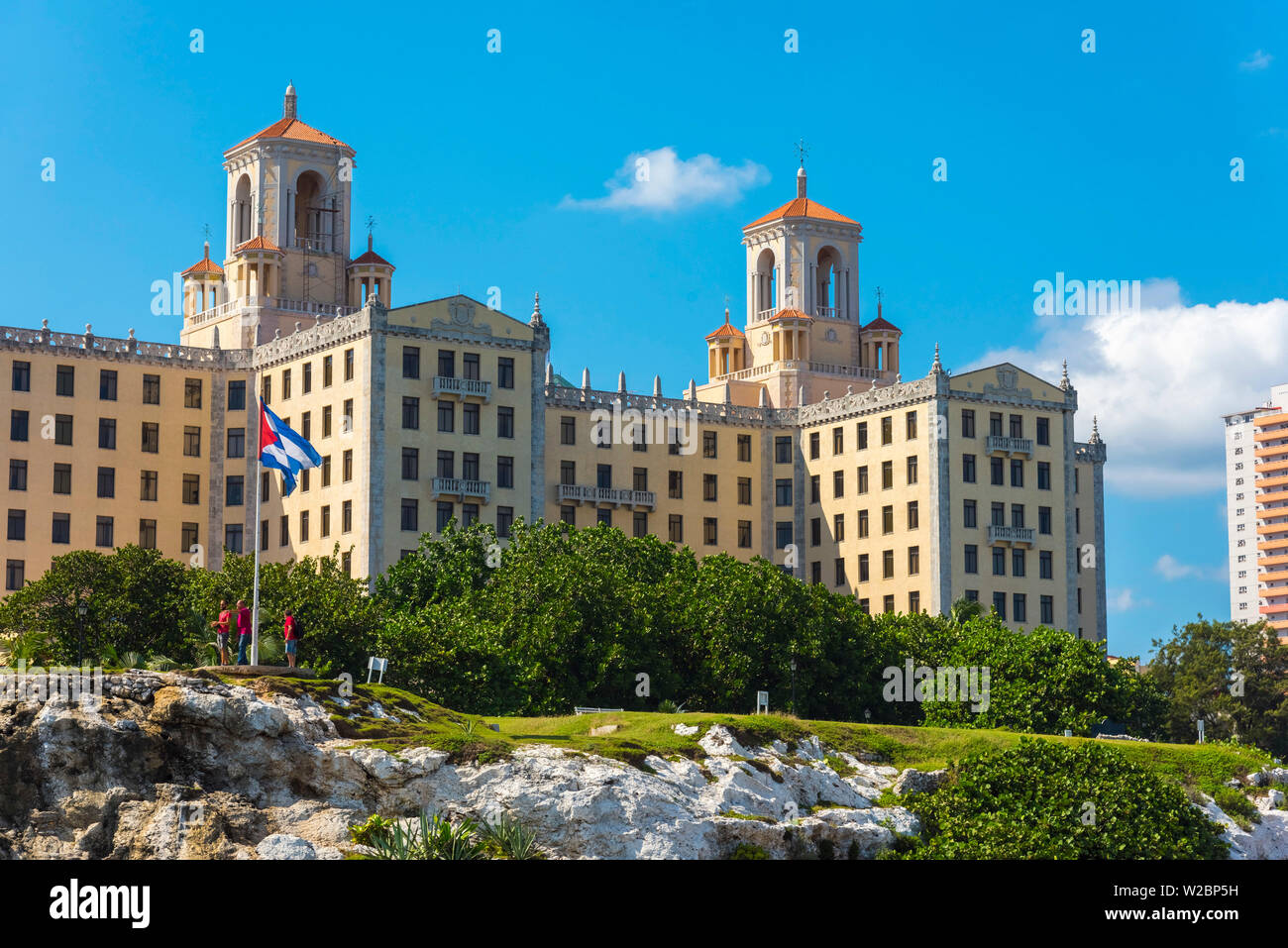 Cuba, Havana, Vedado, Hotel Nacional de Cuba Stock Photo