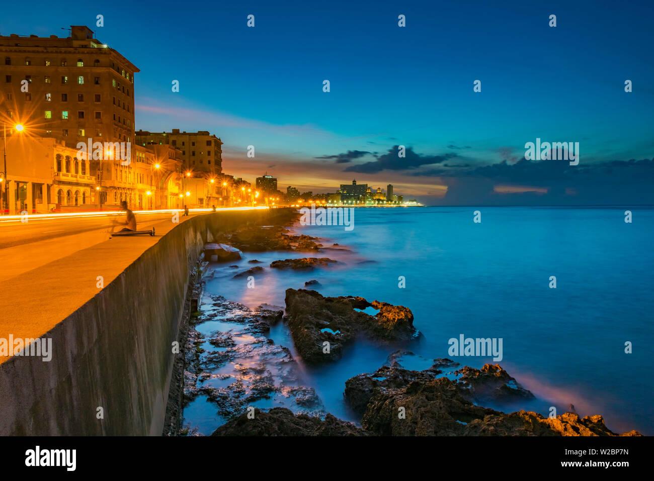 Cuba, Havana, The Malecon Stock Photo