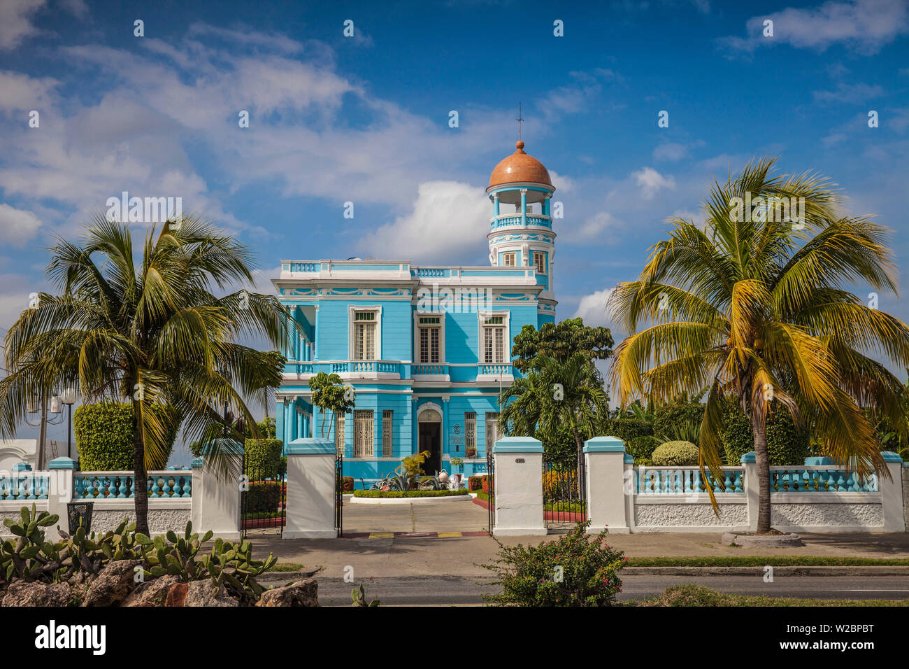 Cuba, Cienfuegos, Palacio Azul, built 1920 - 1921, now a hotel Stock Photo