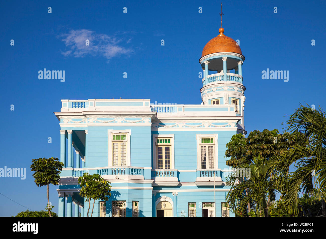 Cuba, Cienfuegos, Palacio Azul, built 1920 - 1921, now a hotel Stock Photo