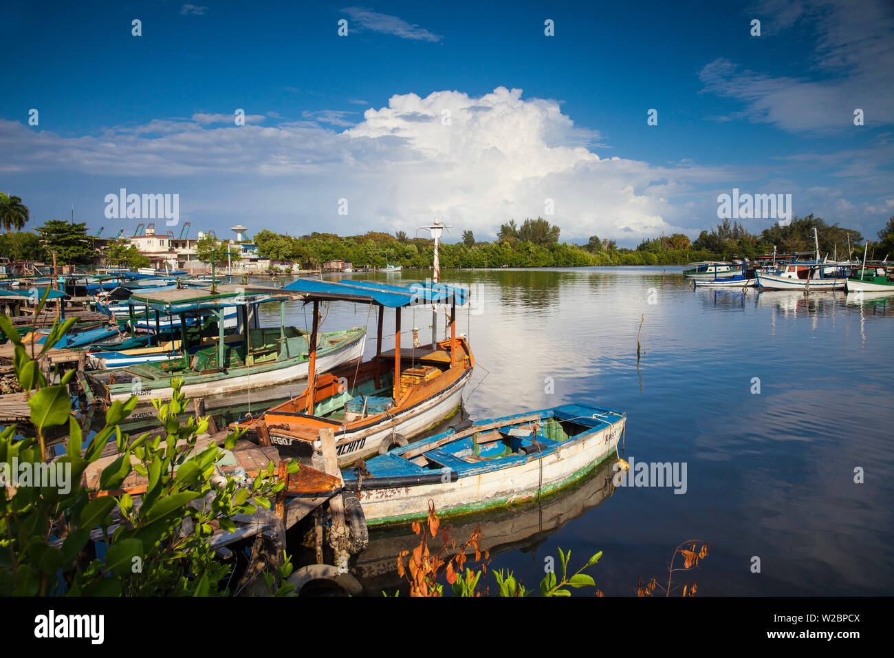 Cuba, Cienfuegos, Punta Gorda, Laguna del Cura Stock Photo