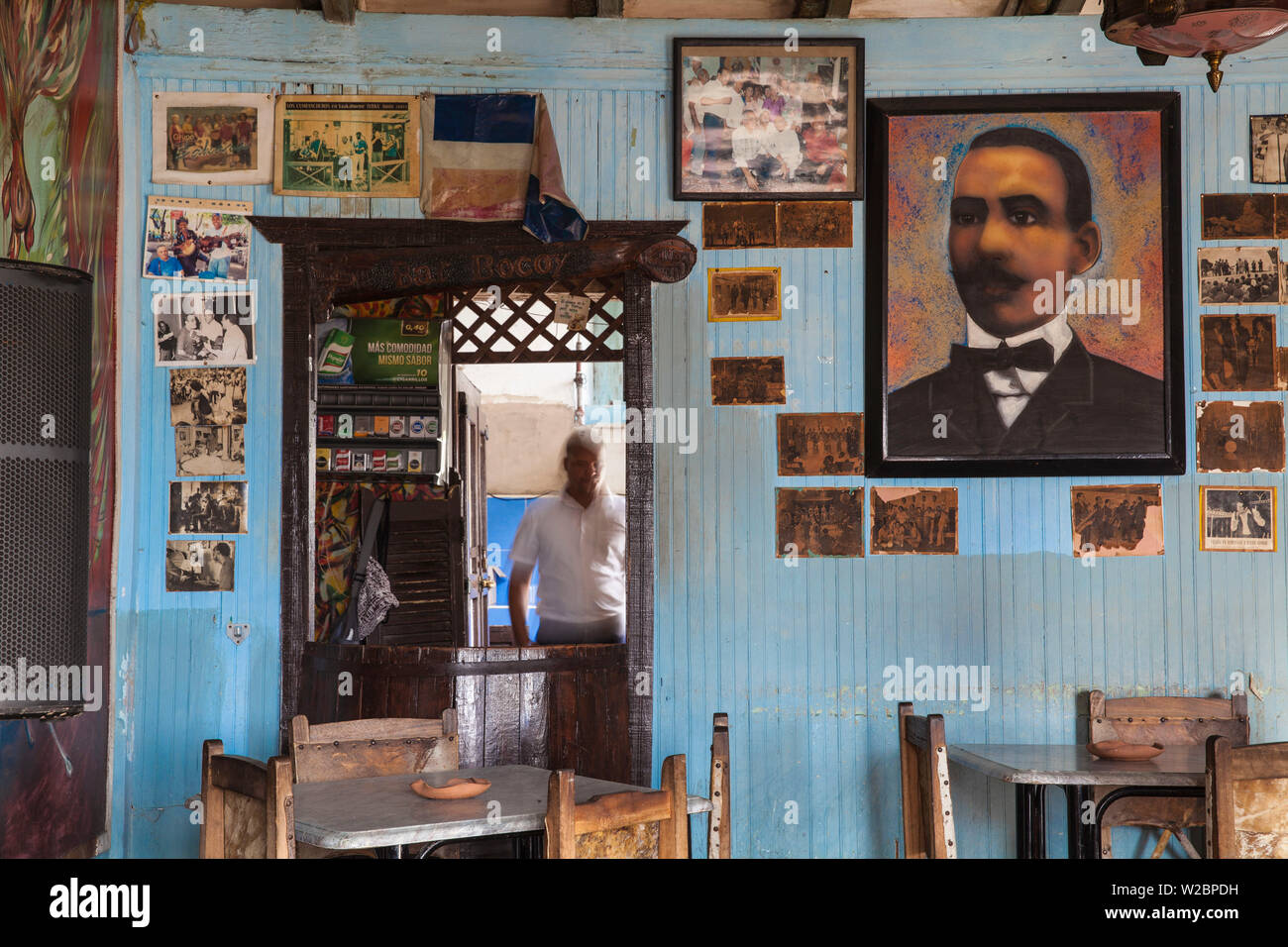 Cuba, Santiago de Cuba Province, Santiago de Cuba, Casa de la Tradiciones - music house/bar Stock Photo