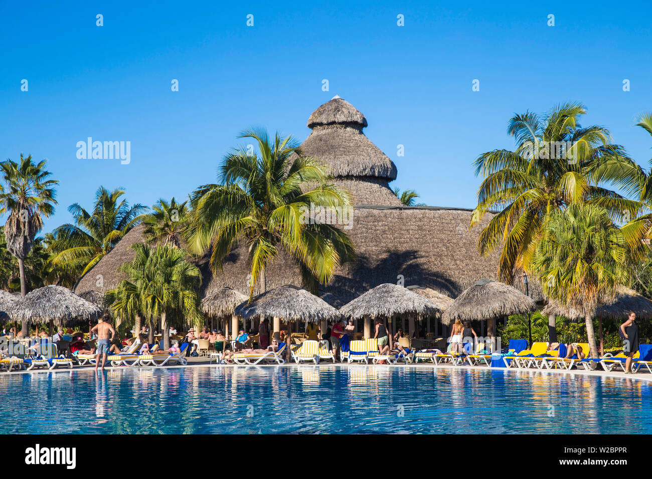 Cuba, Varadero, Varadero beach, Hotel swimming pool Stock Photo