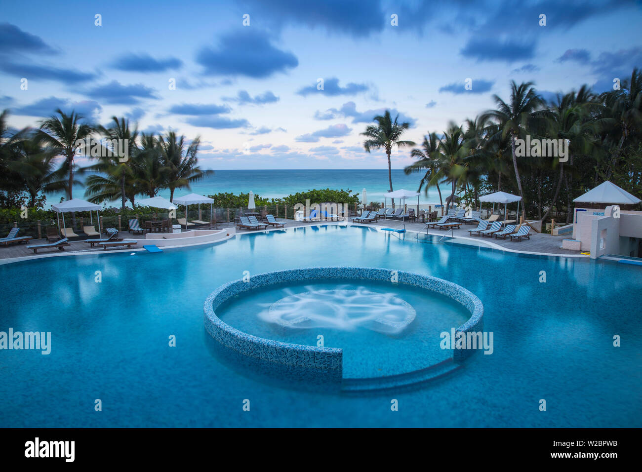 Cuba, Varadero, Swimming pool at The Melia Las Americas Hotel on Varadero  beach Stock Photo - Alamy