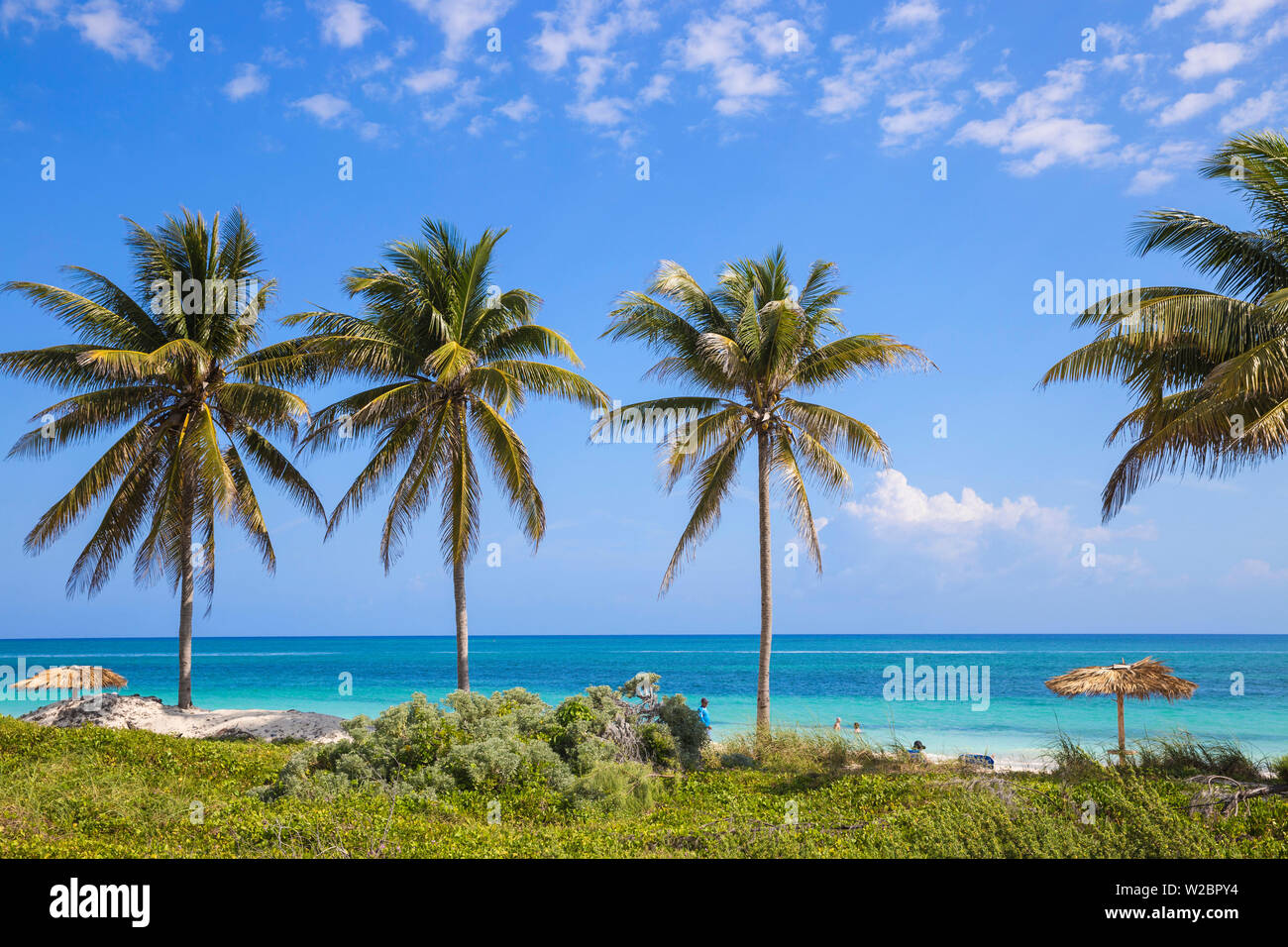 Cuba, Ciego de Avila Province, Jardines del Rey, Cayo Coco, Las Coloradas Beach Stock Photo