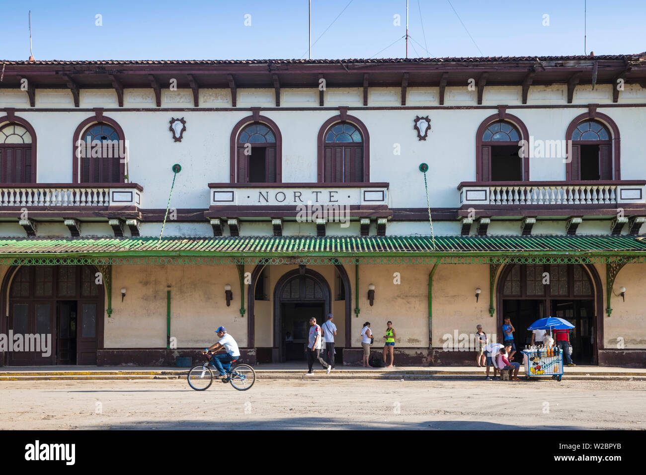 Cuba, Ciego de Avila Province, Moron, Railway station Stock Photo