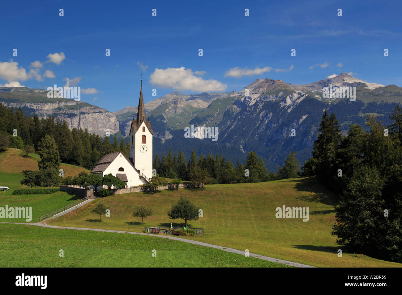 Switzerland, Graubunden, Chur, Versam Village Stock Photo