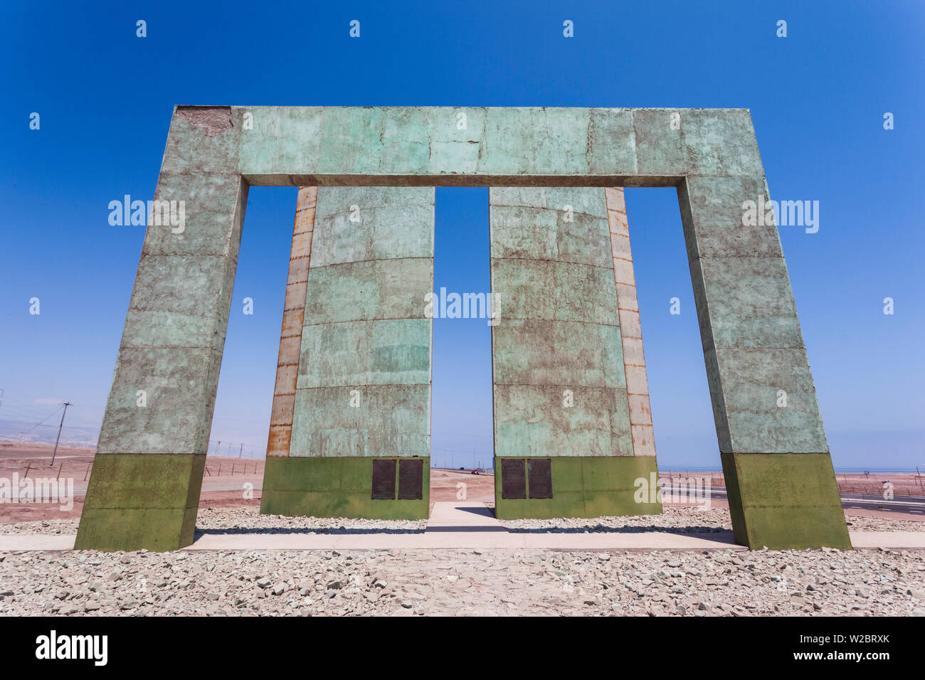 Chile, Antofagasta, Tropic of Capricorn monument Stock Photo