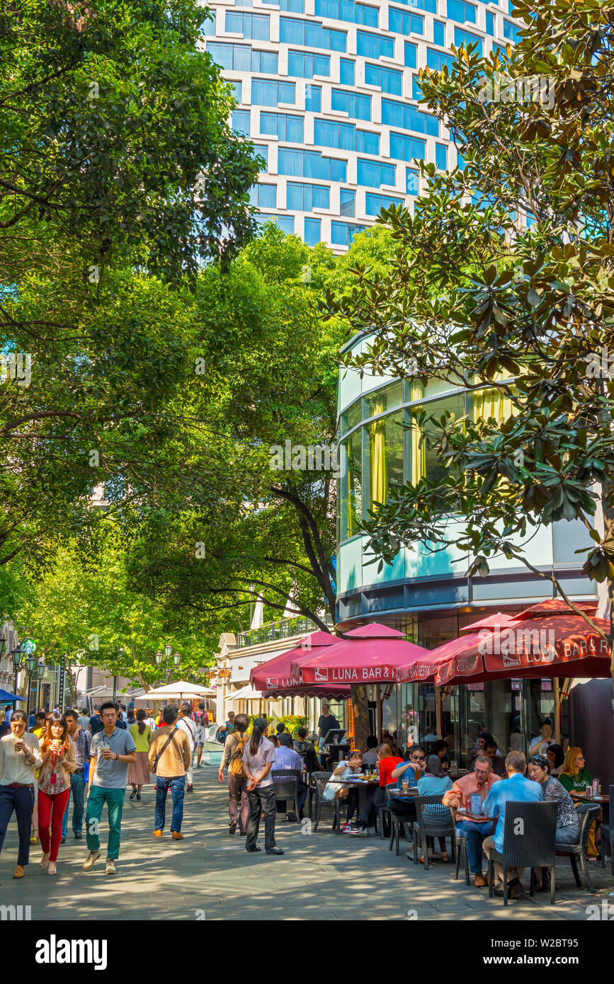 China, Shanghai, French Concession District, Xintiandi shopping area Stock Photo