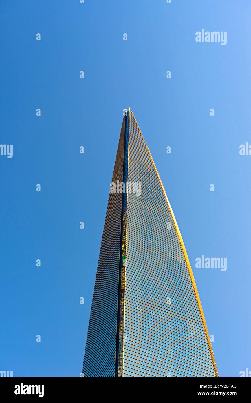China, Shanghai, Pudong District, Financial District, Shanghai World Financial Center Stock Photo