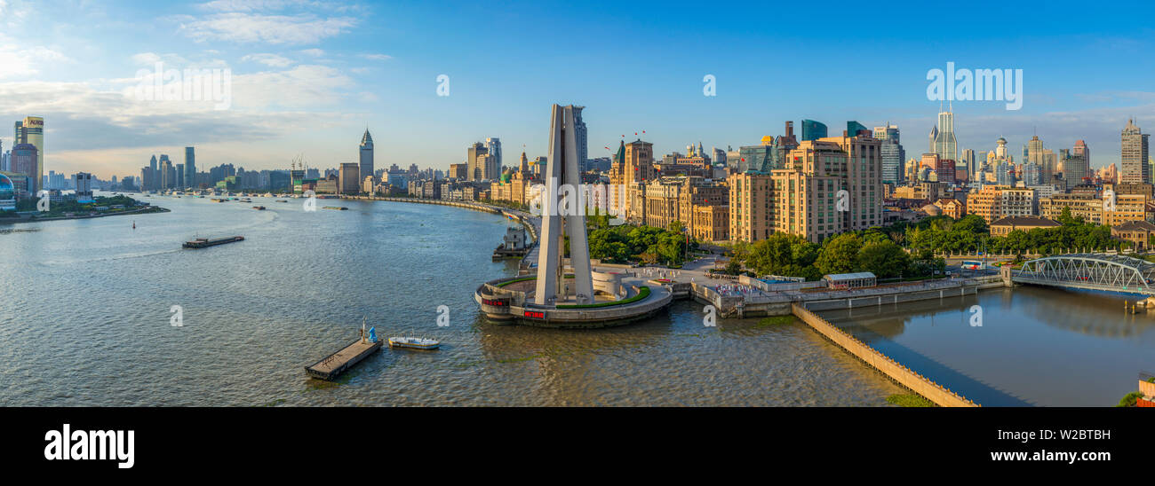 China, Shanghai, Huangpu District, The Bund, Huangpu Park, Monument to