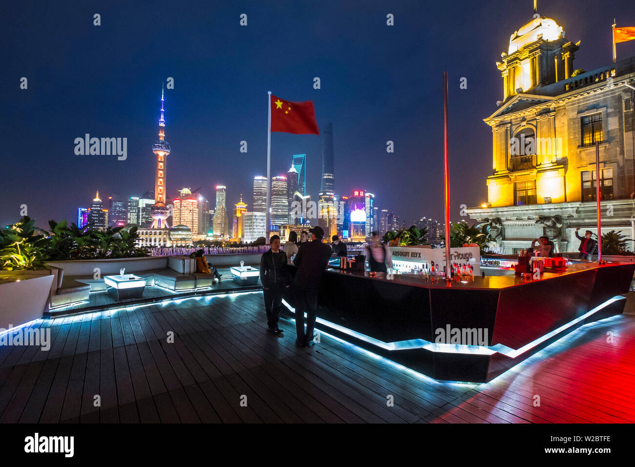 Bar Rouge, The Bund, Shanghai, China Stock Photo