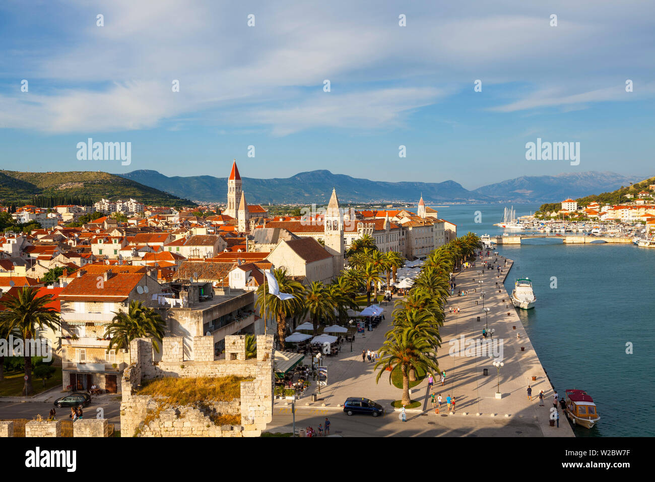Scenic view over medieval town centre hi-res stock photography and ...