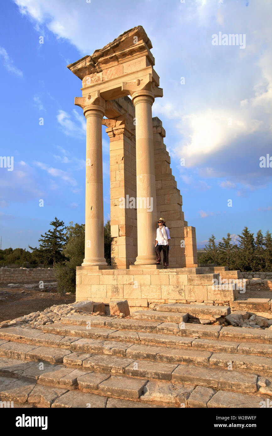 Temple of Apollo, Kourion, Cyprus, Eastern Mediterranean Sea Stock Photo