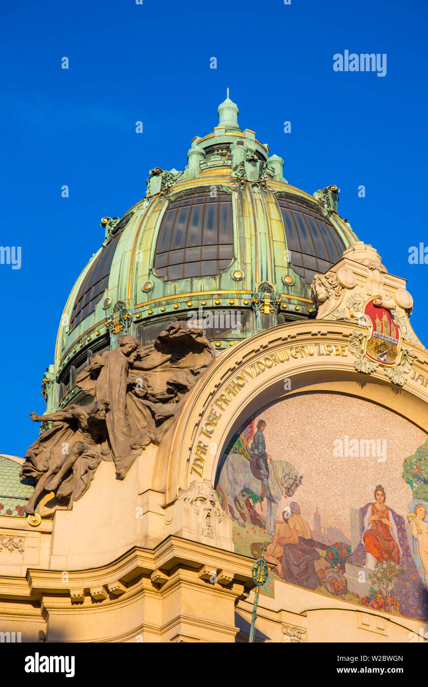 Municipal House, Prague, Czech Republic Stock Photo