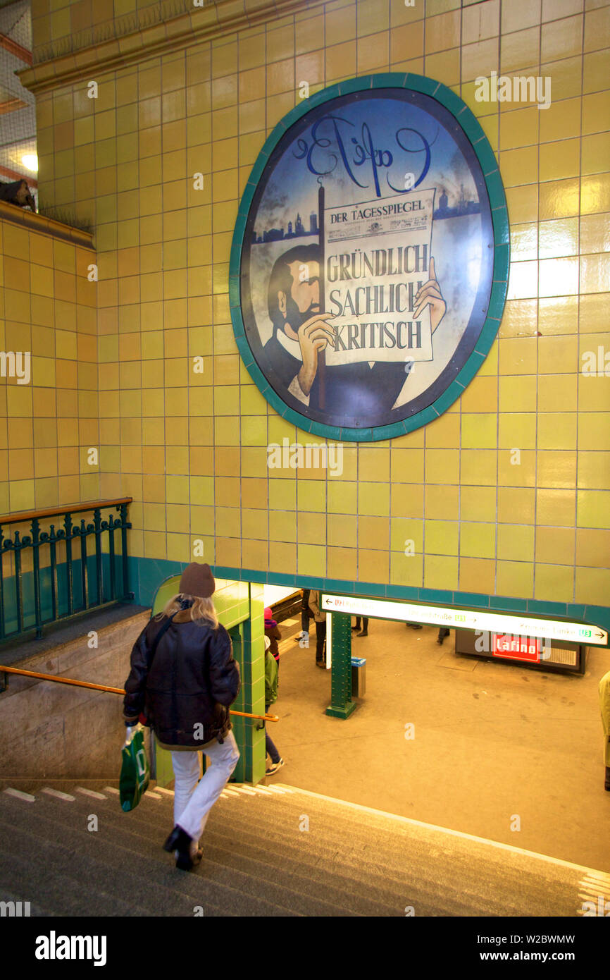 Wittenbergplatz Underground Station, Berlin, Germany, Europe Stock