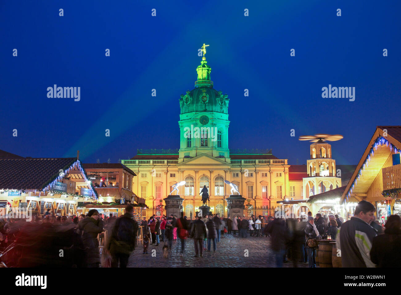 Xmas Market, Charlottenburg Palace, Berlin, Germany, Europe. Stock Photo