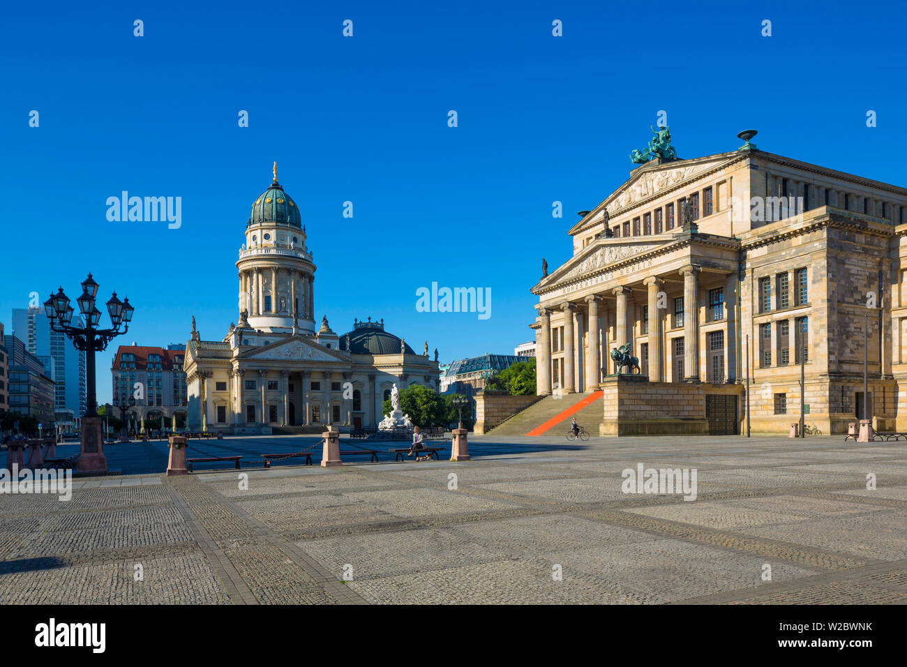 Konzerthaus Berlin & Neue Kirche, Gendarmenmarkt, Mitte, Berlin, Germany Stock Photo