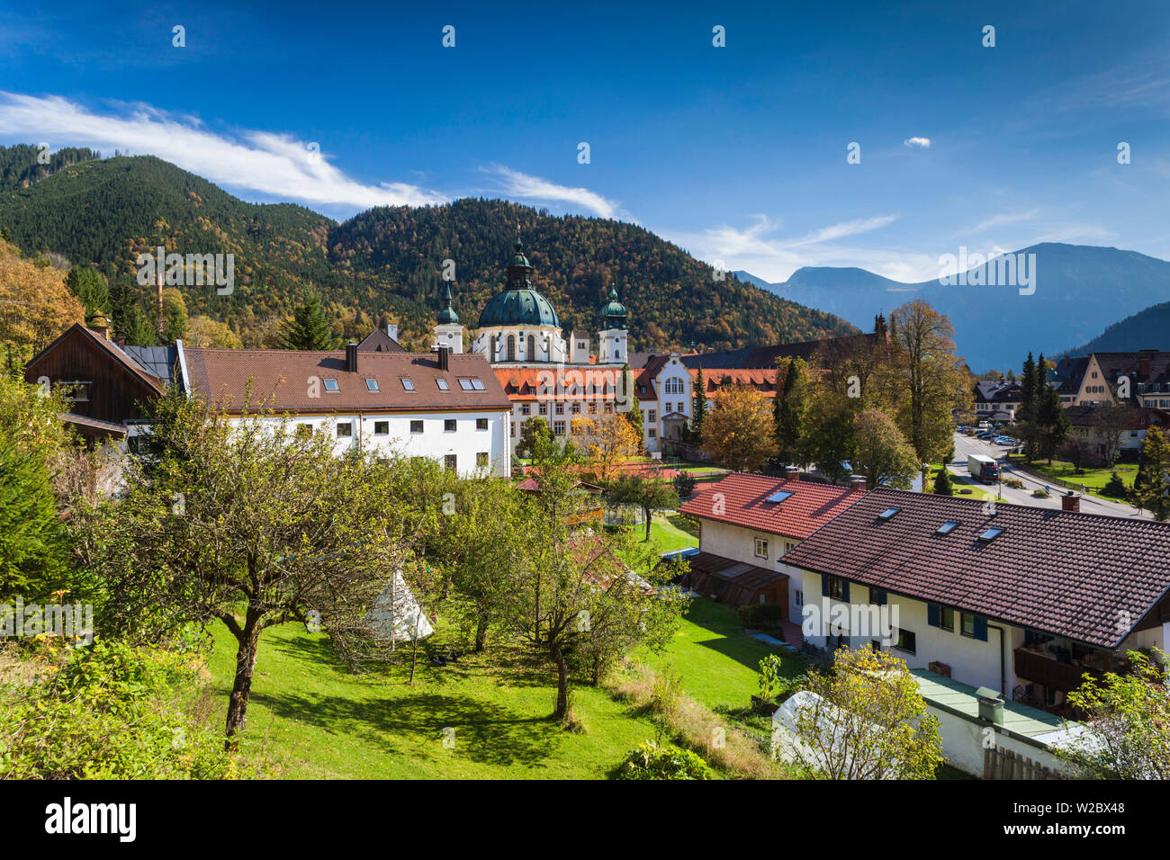 Germany, Bavaria, Ettal, Kloster Ettal monastery, exterior Stock Photo