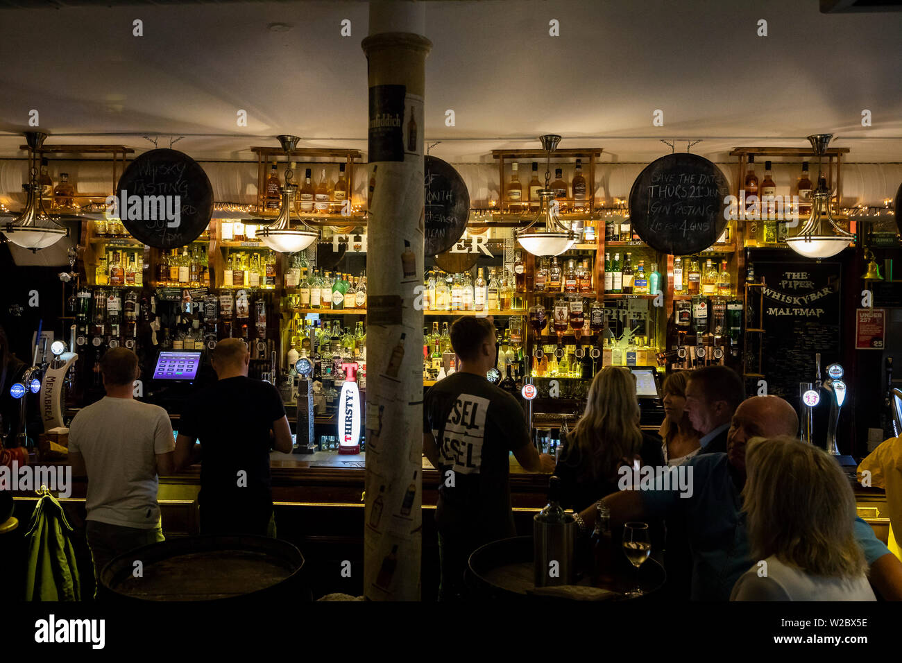 the Piper Pub at George Square in Glasgow Stock Photo