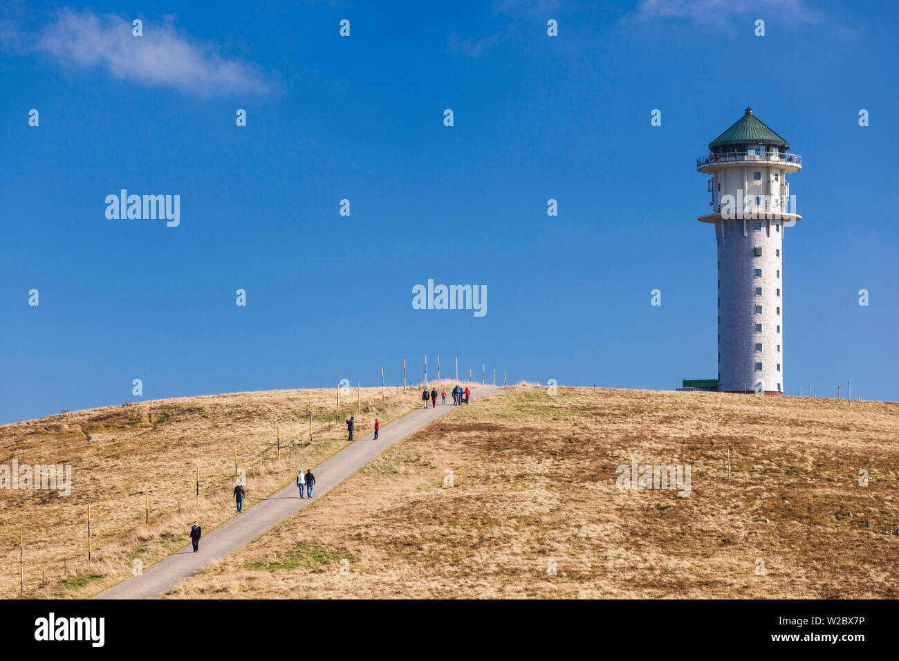 Germany, Baden-Wurttemburg, Black Forest, Feldberg Mountain, mountain lookoout tower Stock Photo