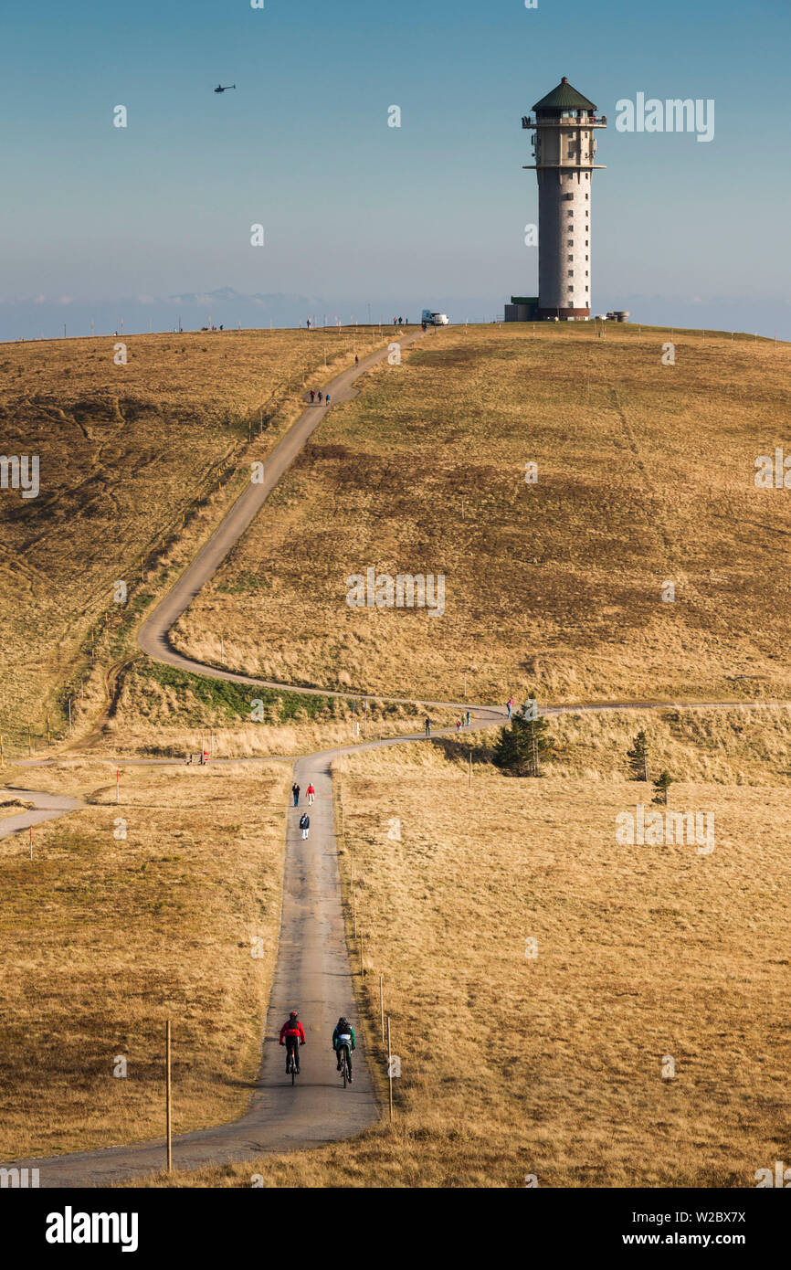 Germany, Baden-Wurttemburg, Black Forest, Feldberg Mountain, mountain lookoout tower Stock Photo