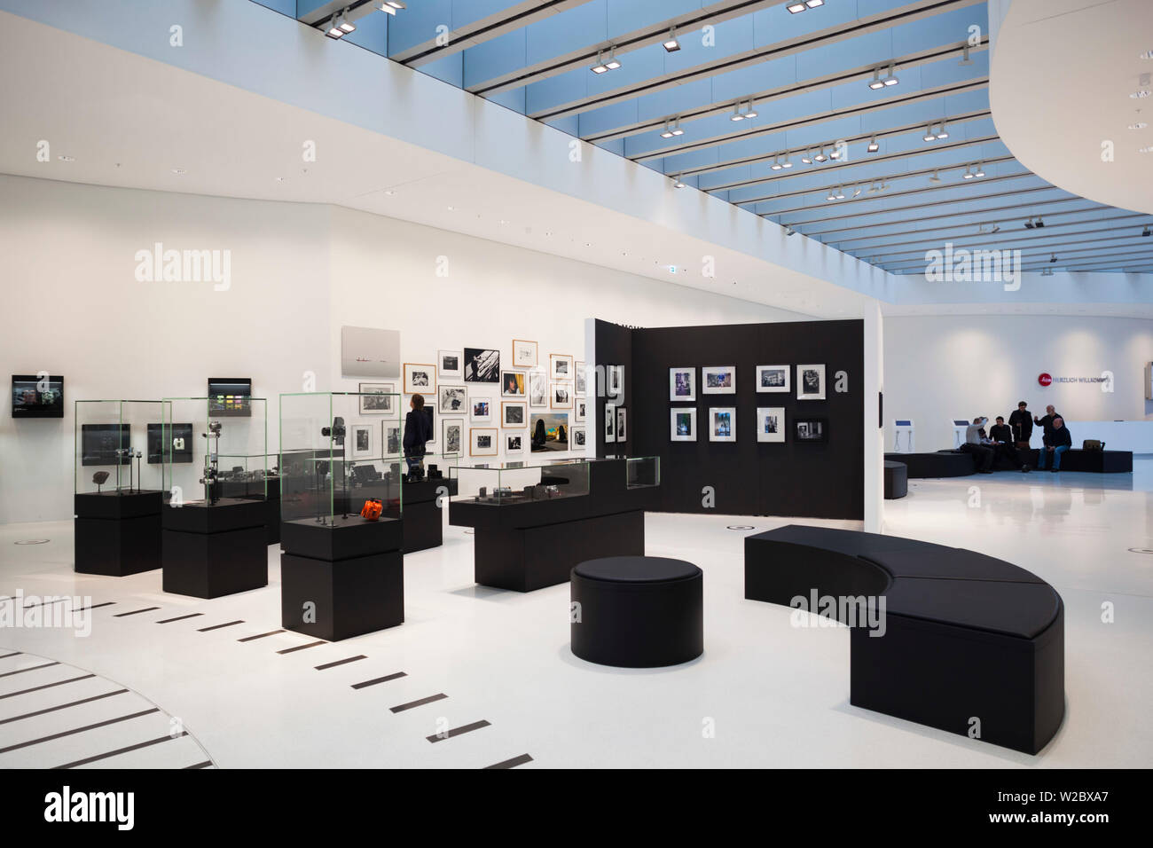 Germany, Hesse, Wetzlar, Headquarters of the Leica Camera Company, opened in 2014, interior galleries Stock Photo