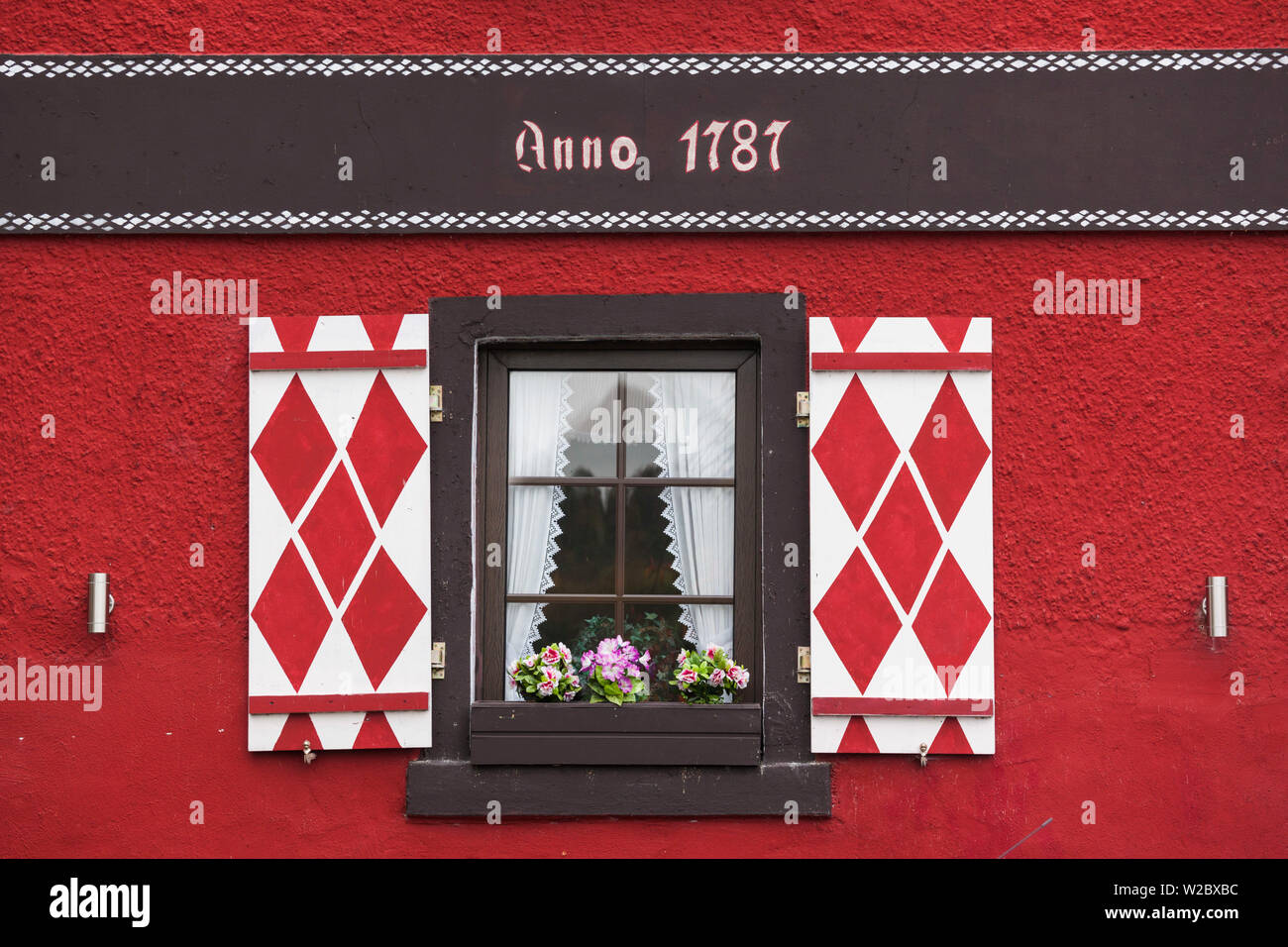 Germany, Rheinland-Pfalz, Boppard, building detail Stock Photo