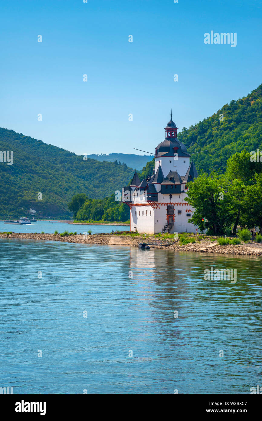 Germany, Rhineland Palatinate, River Rhine, Burg Pfalzgrafenstein Stock Photo