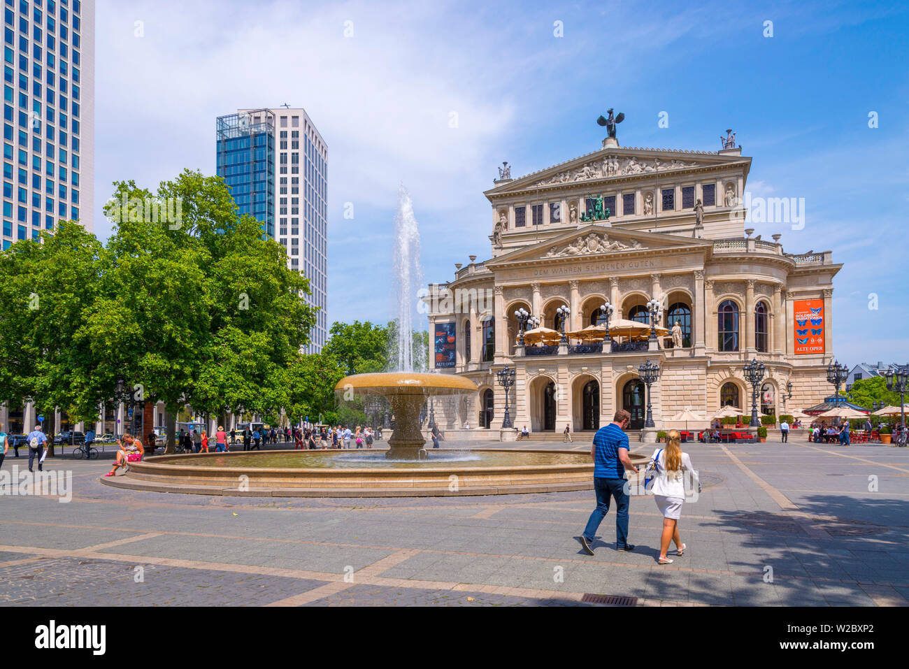Germany, Hessen, Frankfurt Am Main, Alte Oper (Old Opera House) Stock Photo