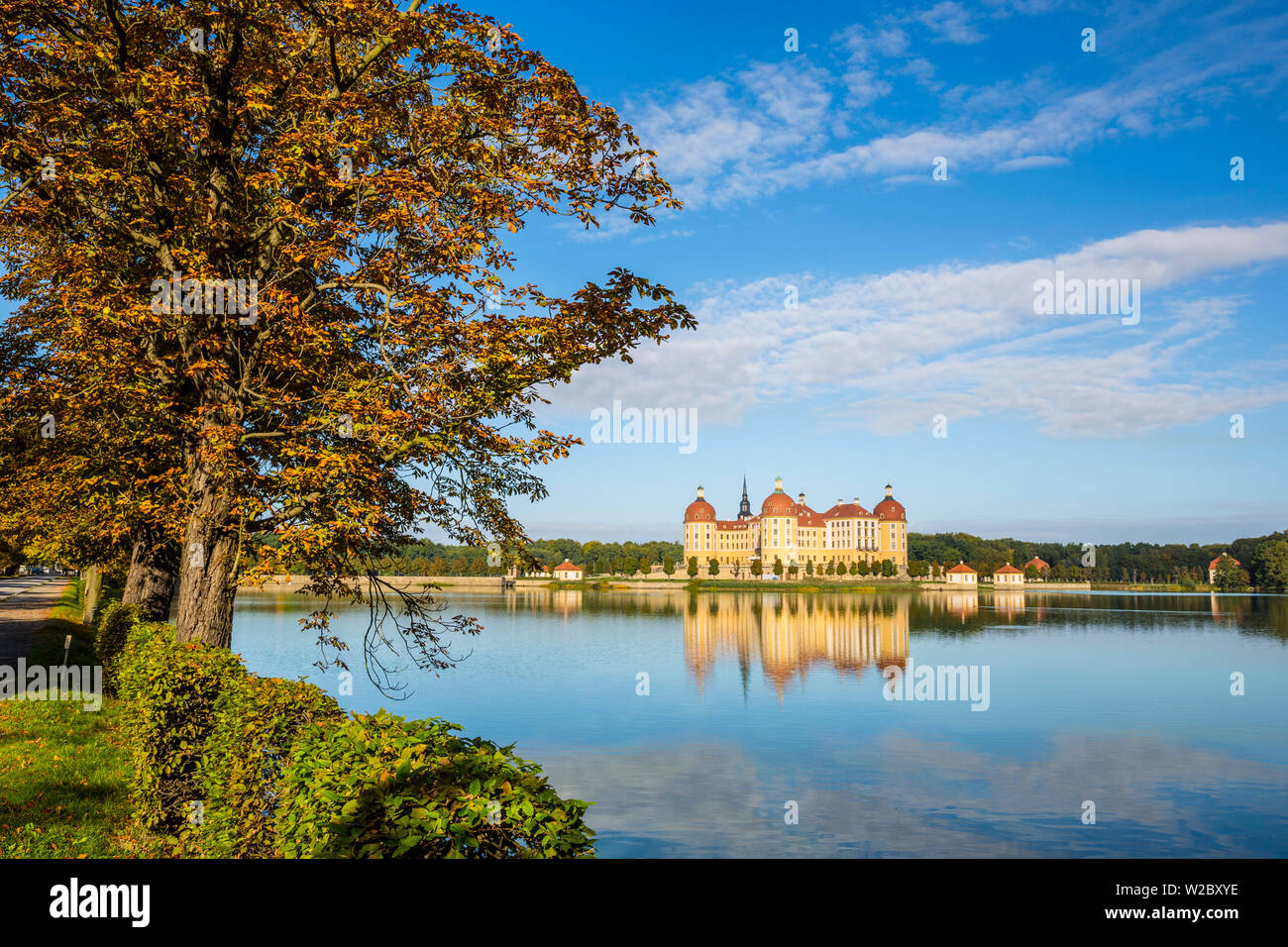 Schloss Moritzburg, Moritzburg, Dresden, Saxony, Germany Stock Photo