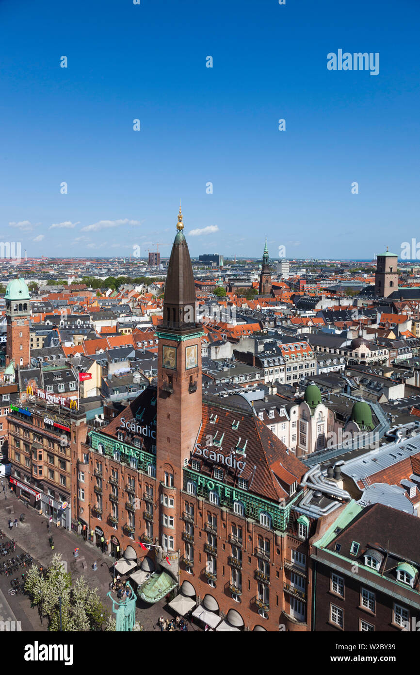Denmark, Zealand, Copenhagen, Scandic Hotel, elevated view Stock Photo