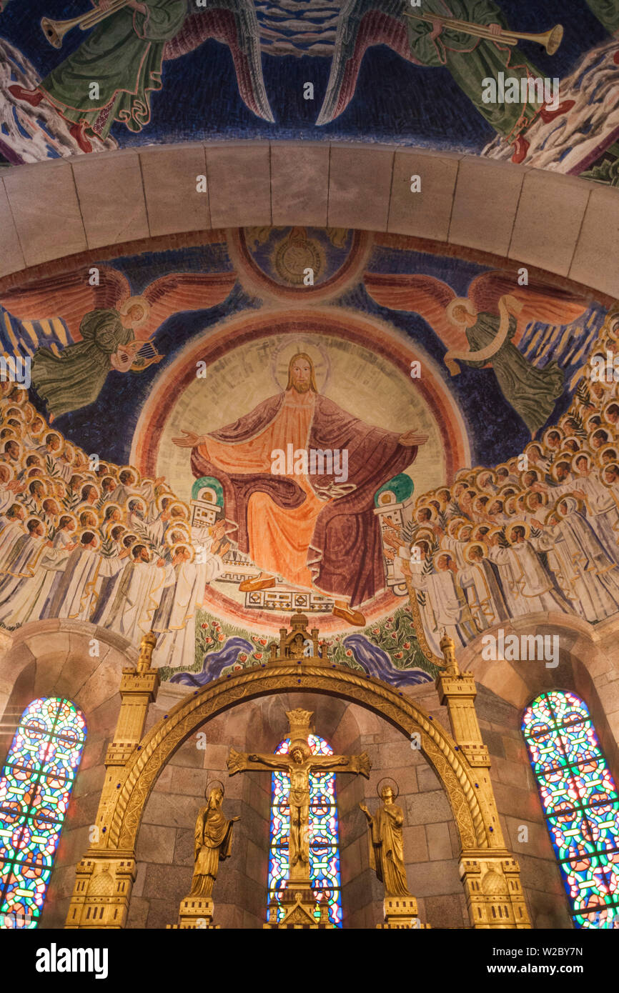 Denmark, Jutland, Viborg, Viborg Domkirke Cathdral, interior frescoes Stock Photo