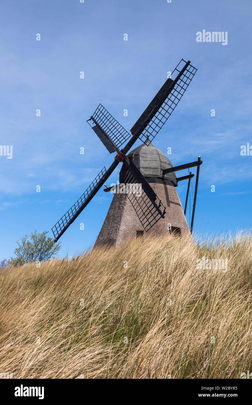 Denmark, Jutland, Skagen, old windmill Stock Photo