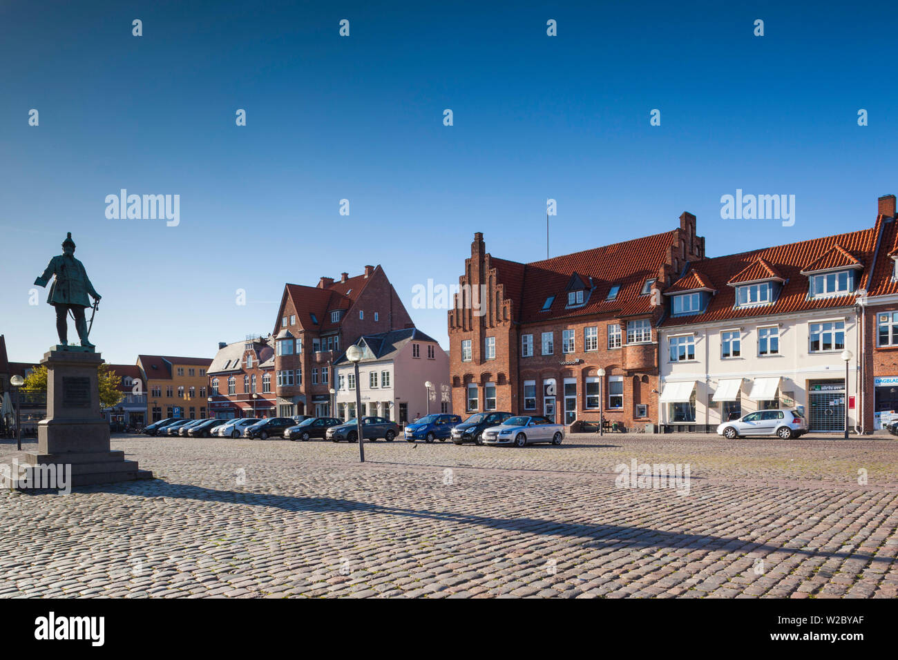 Denmark, Zealand, Koge, The Torvet, largest town square in Denmark Stock Photo