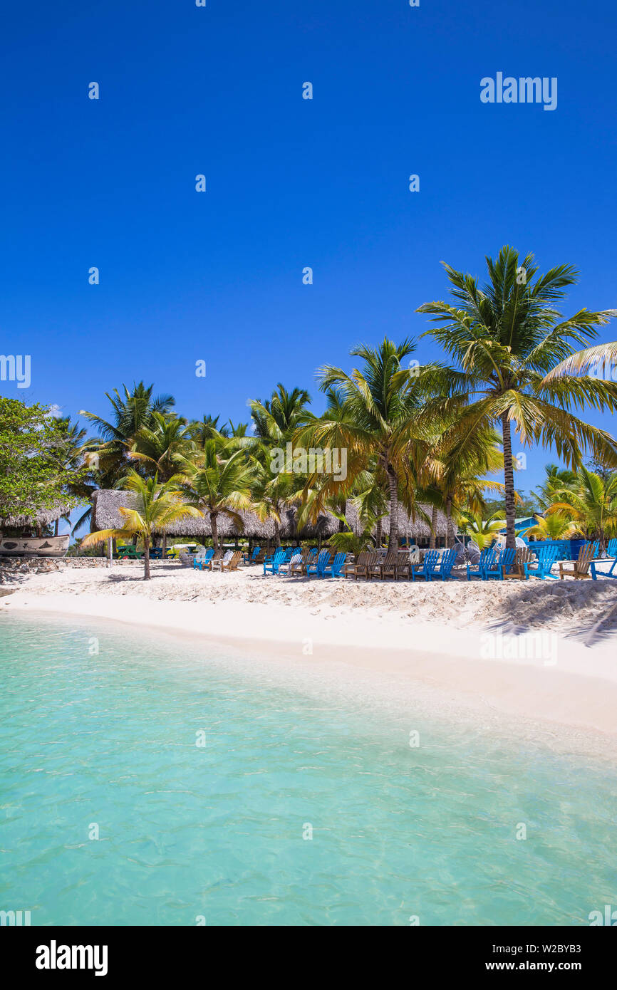 Dominican Republic, Punta Cana, Parque Nacional del Este, Saona Island, Catuano Beach Stock Photo