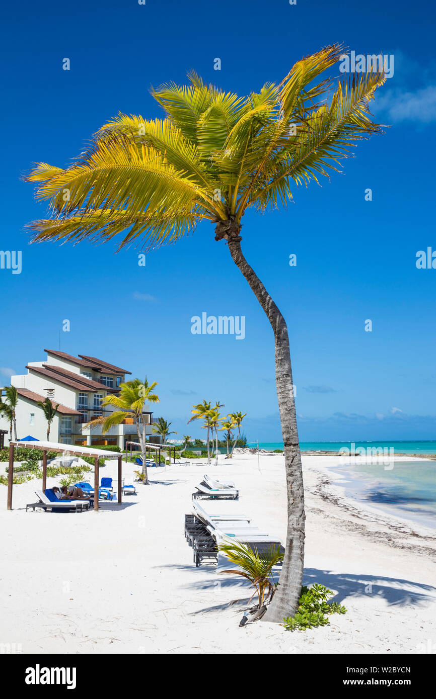 Dominican Republic, Punta Cana, Cap Cana, Beach at Also del Mar resort Stock Photo