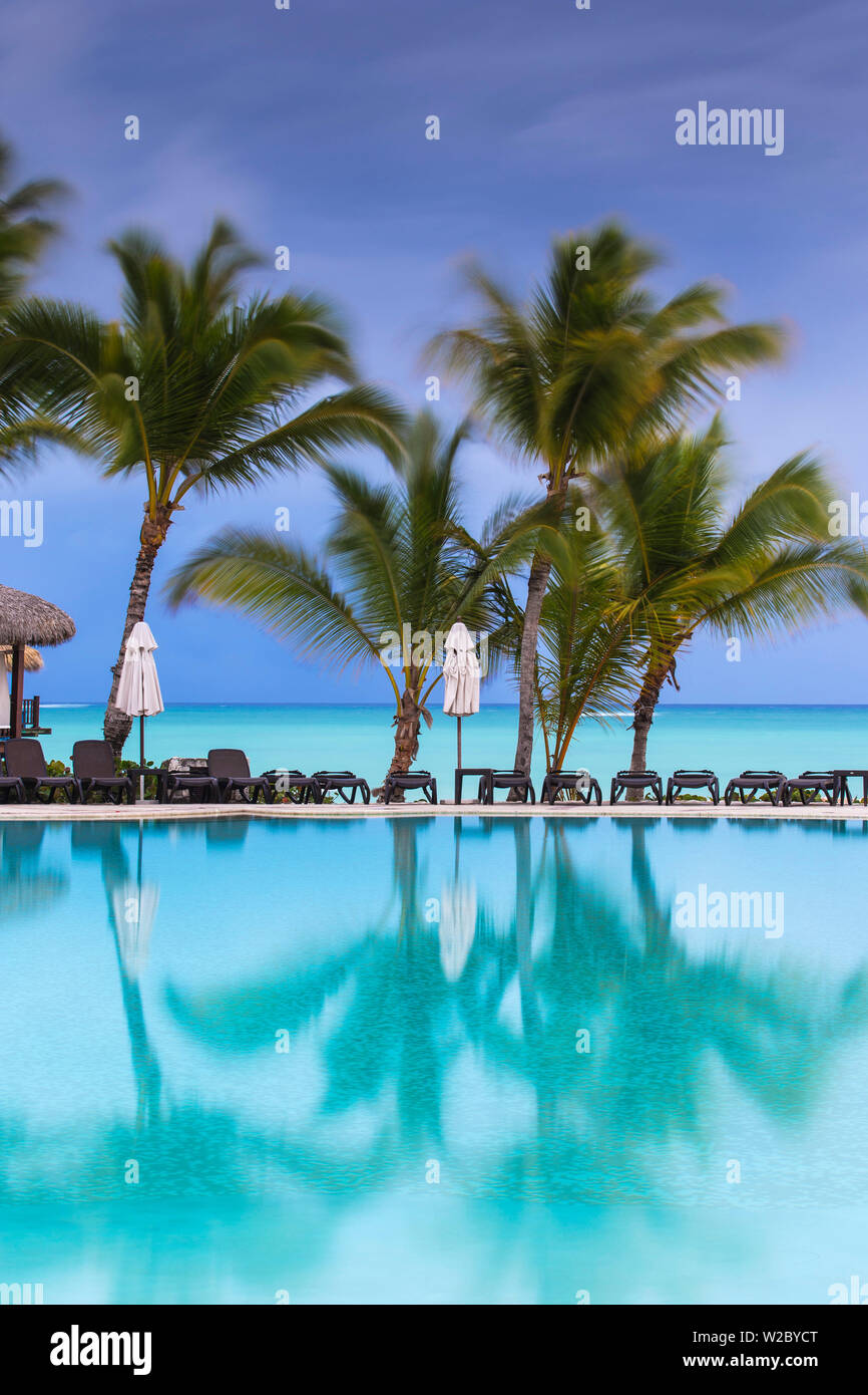 Dominican Republic, Punta Cana, Cap Cana, Swimmkng pool at the Sanctuary Cap Cana Resort and Spa Stock Photo