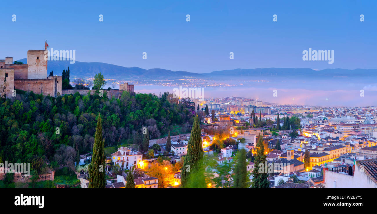 Spain, Andalucia, Granada Province, Granada, Alhambra Palace Stock Photo