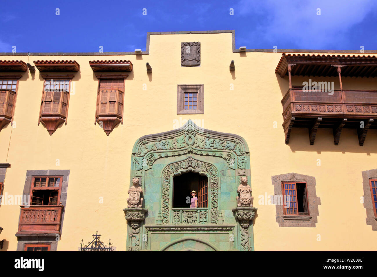 Casa de Colon, Vegueta Old Town, Las Palmas de Gran Canaria, Gran Canaria, Canary Islands, Spain, Atlantic Ocean, Europe Stock Photo