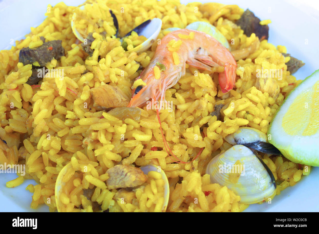 Paella, Las Palmas de Gran Canaria, Gran Canaria, Canary Islands, Spain, Atlantic Ocean, Europe Stock Photo