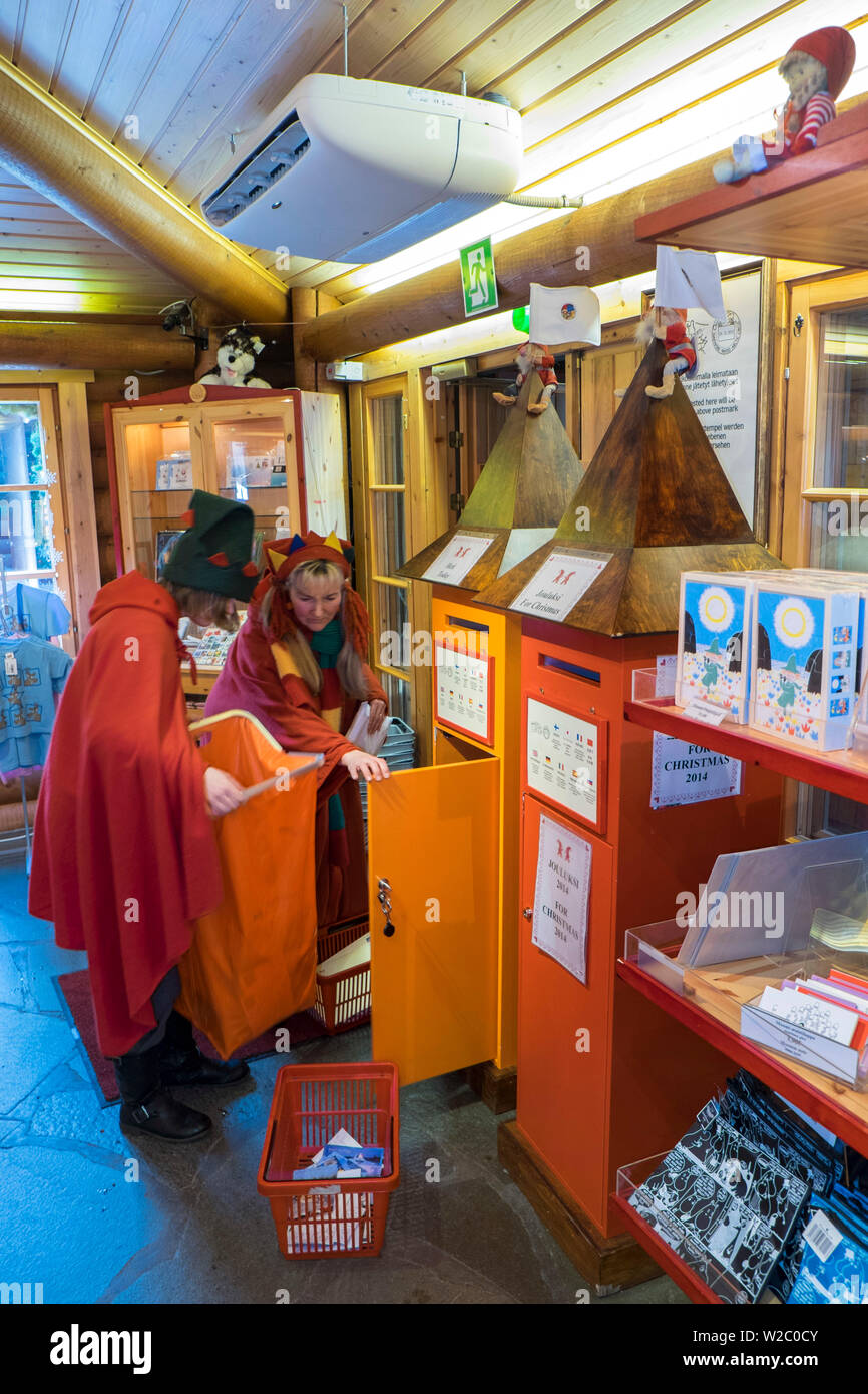Father Christmas's Post Office on the arctic circle, Santa Claus village, Rovaniemi, Finland Stock Photo
