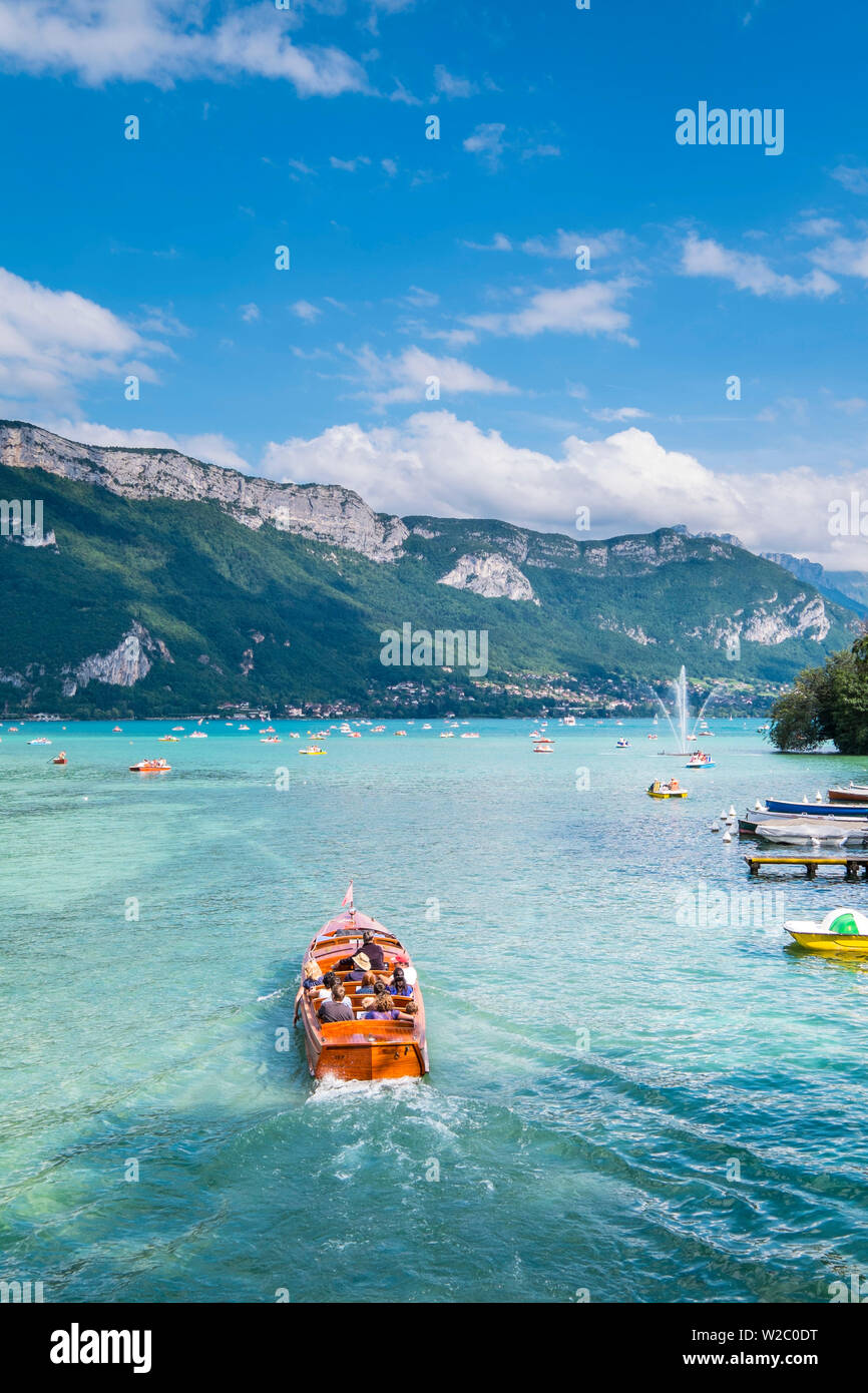 Annecy, Lake Annecy, Haute-Savoie, Rhone-Alpes, France Stock Photo