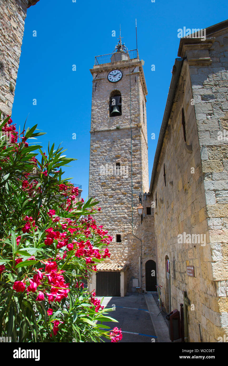 The church in Mougins, Alpes-Maritimes, Provence-Alpes-Cote D'Azur, French Riviera, France Stock Photo