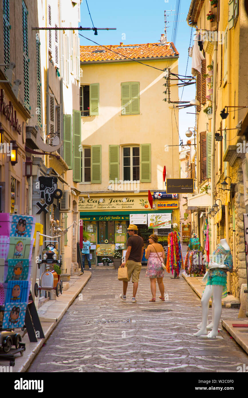 Old town of Antibes, Alpes-Maritimes, Provence-Alpes-Cote D'Azur, French Riviera, France Stock Photo