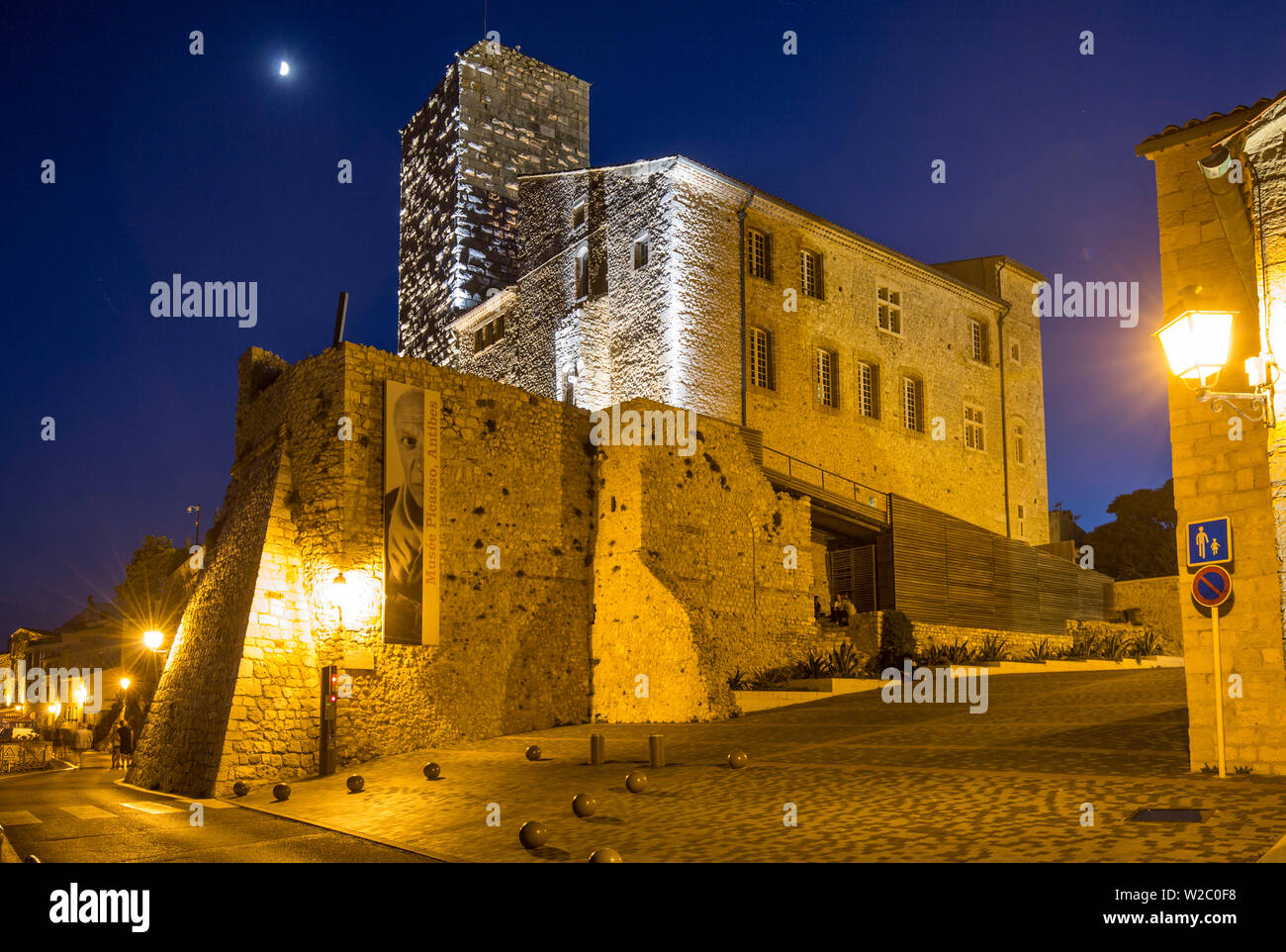 Musee Picasso, Old town of Antibes, Alpes-Maritimes, Provence-Alpes-Cote D'Azur, French Riviera, France Stock Photo